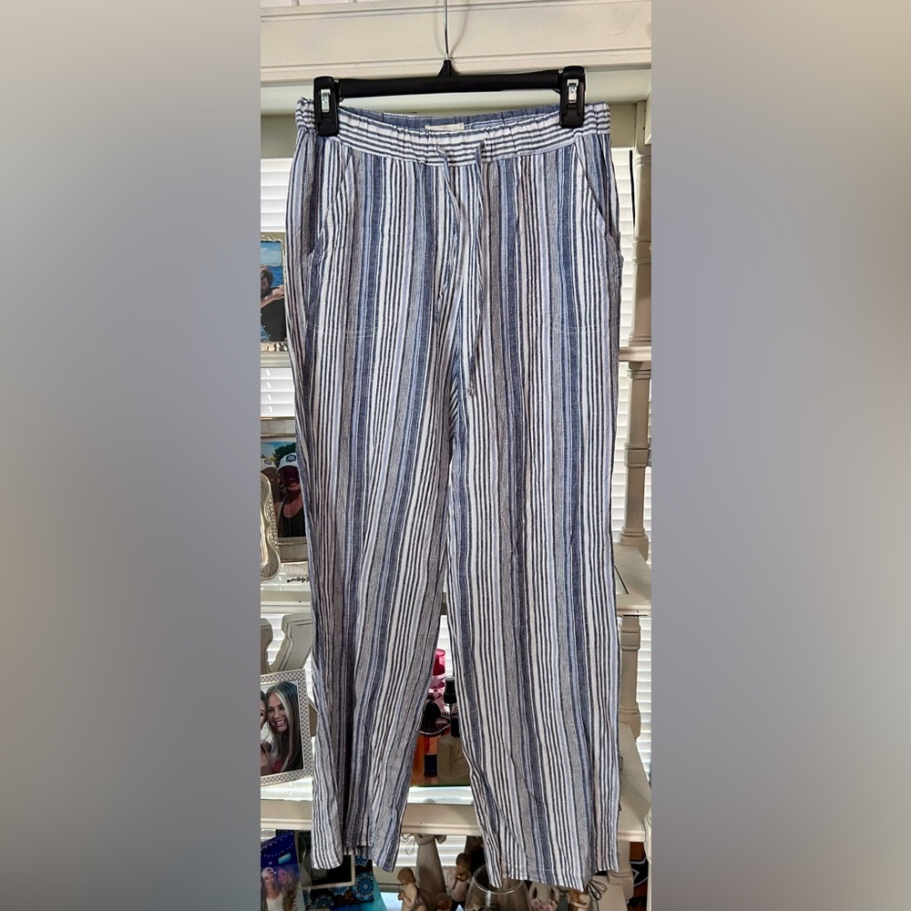 Women’s Land ‘n Sea Striped Linen Pants